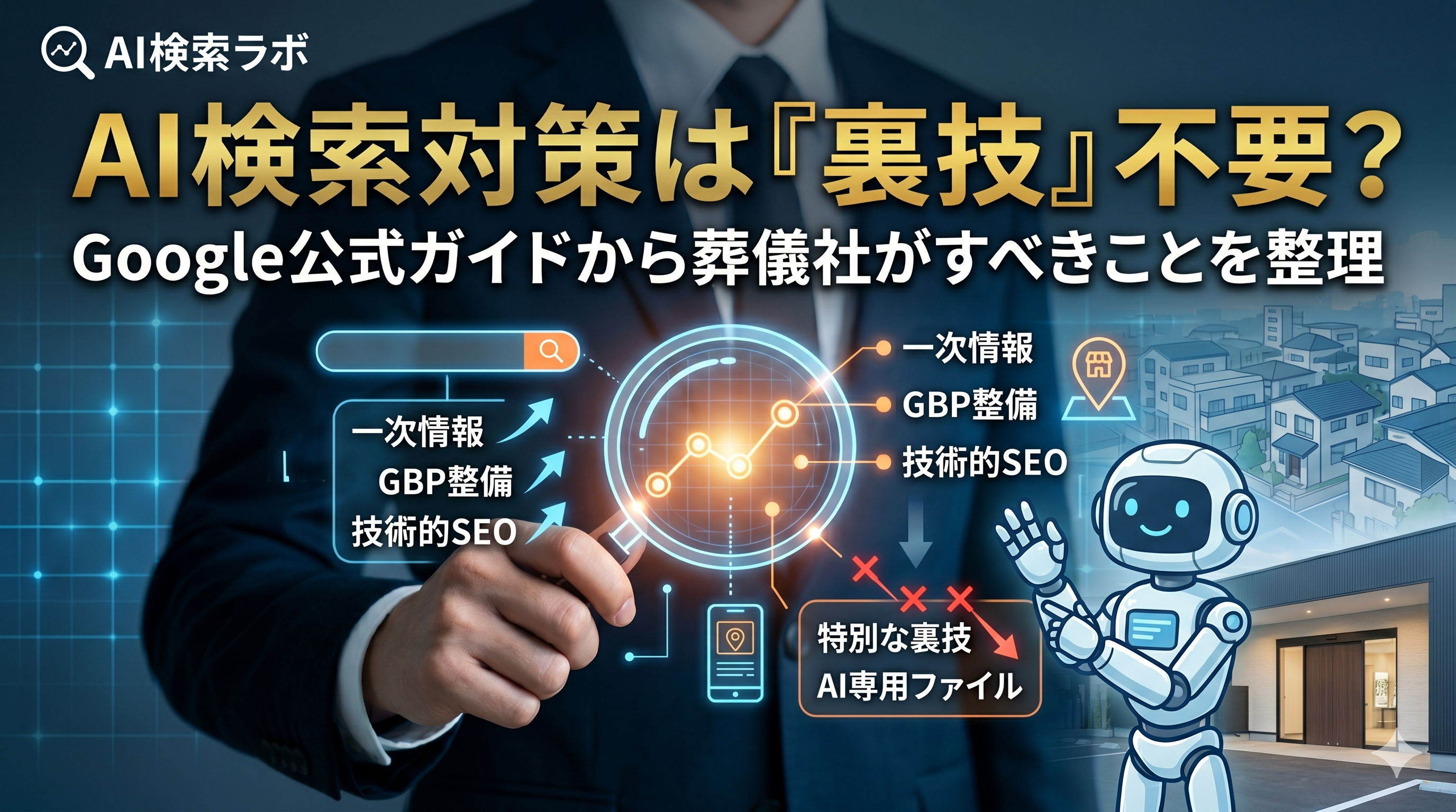 葬儀社のAI検索対策｜Google公式ガイドからみる「やるべき」「やらなくていい」こと